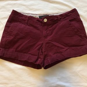 Aeropostale maroon shorts
